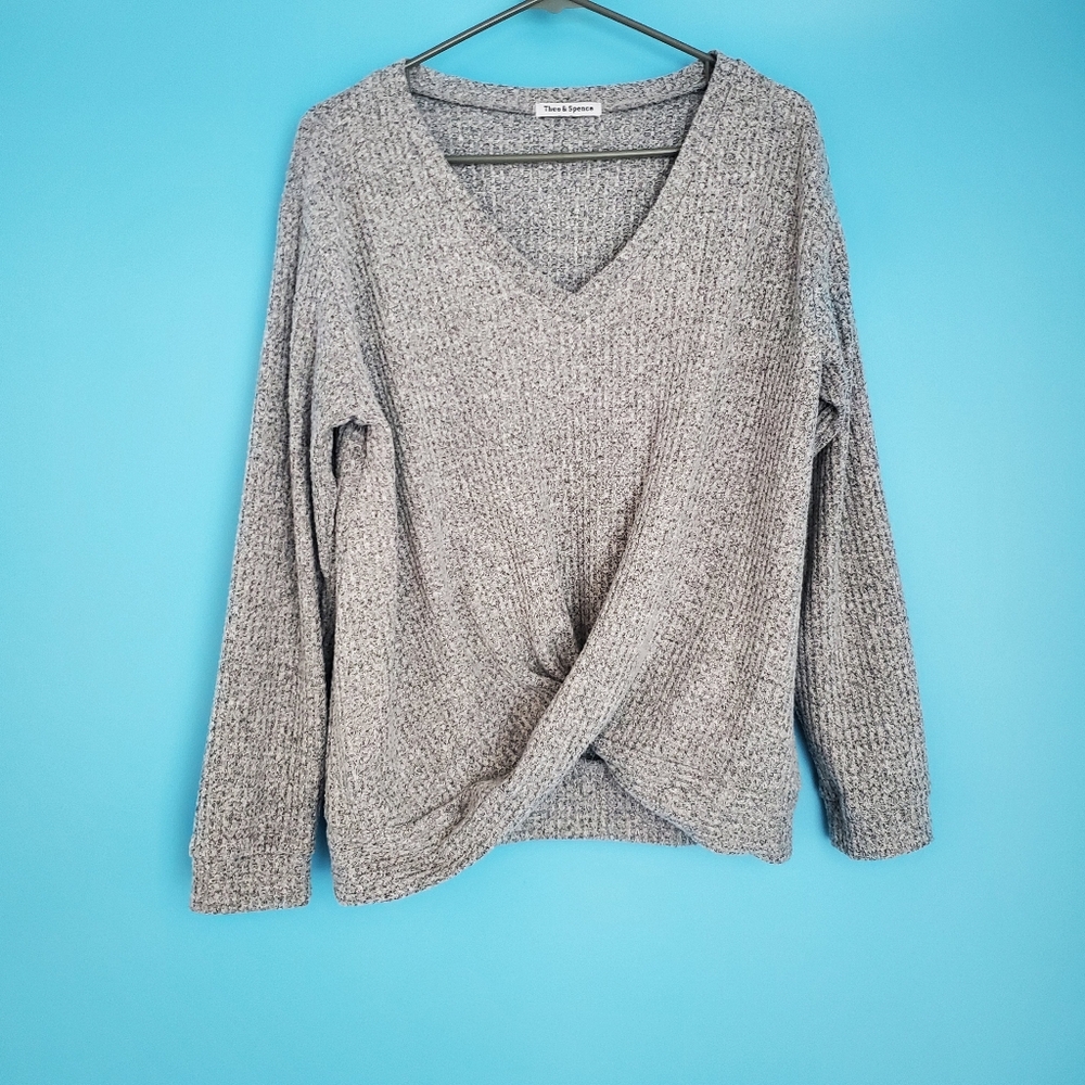 Theo & Spence Size Small Waffle Knit Top